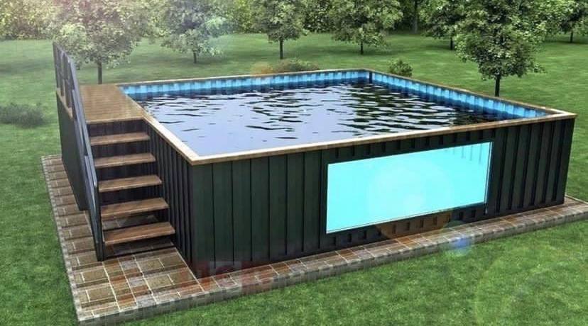 Shipping container pool